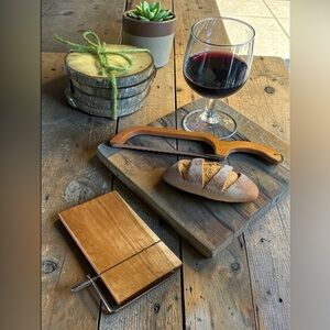 3pc Handcrafted Wooden Kitchen & Home Decor Set